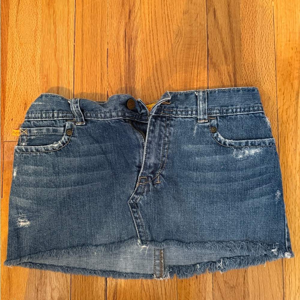 Hollister Blue Denim Mini Skirt